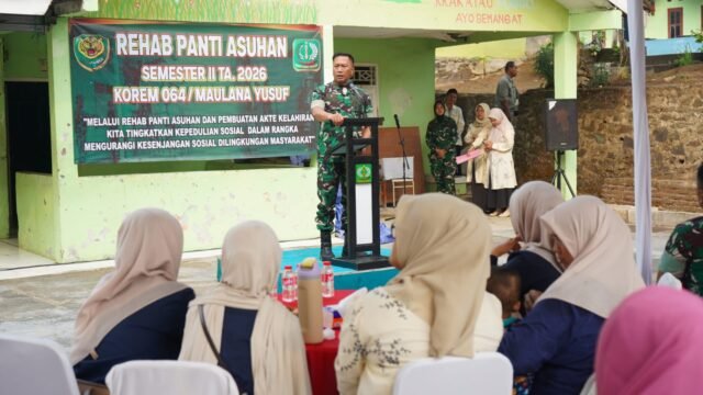 Korem 064/MY Rehabilitasi Panti Maulana Yusuf, 41 Anak Jadi Perhatian