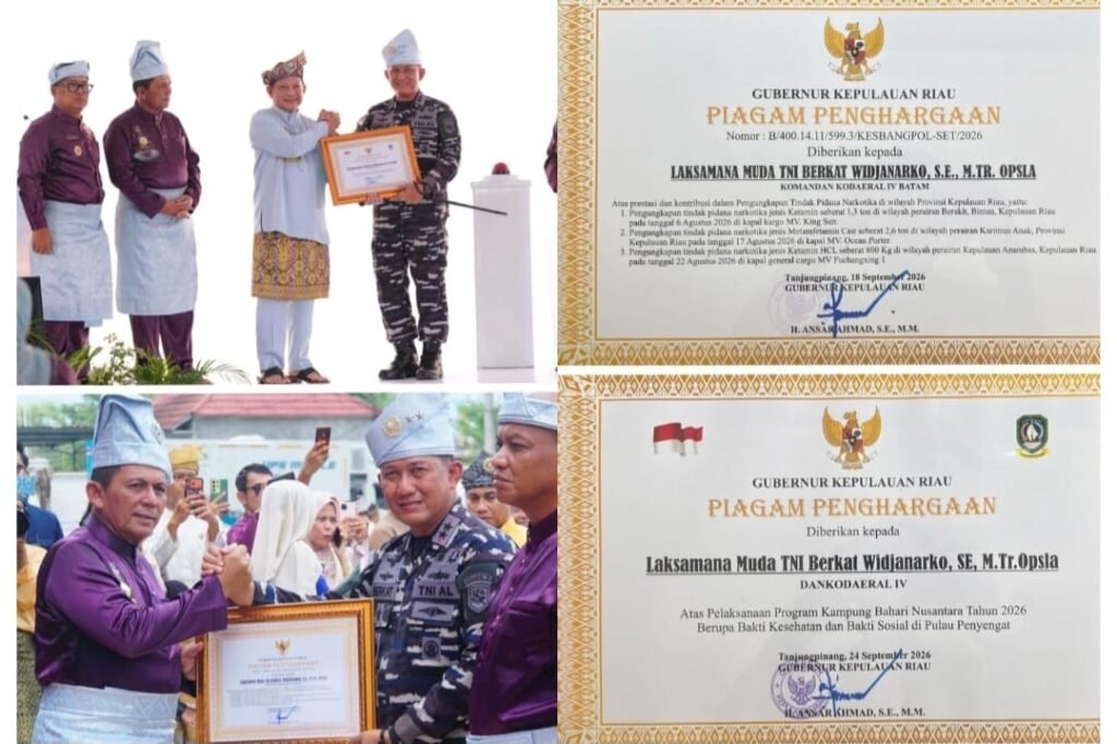 Kodaeral IV Terima Dua Penghargaan dari Pemprov Kepulauan Riau