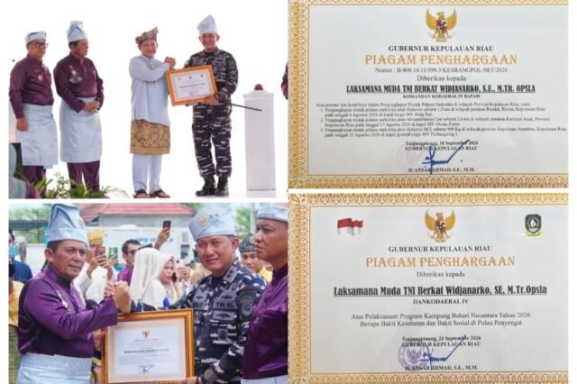 Kodaeral IV Terima Dua Penghargaan dari Pemprov Kepulauan Riau