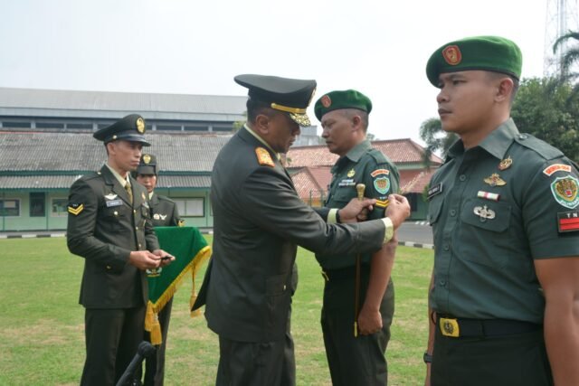 128 Personel Korem 064/MY Naik Pangkat, Danrem Minta Profesionalisme Ditingkatkan