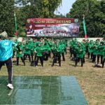 Kodim 0602/Serang Siapkan 1.000 Porsi Makan Gratis, Warga Senam Zumba Bersama Persit