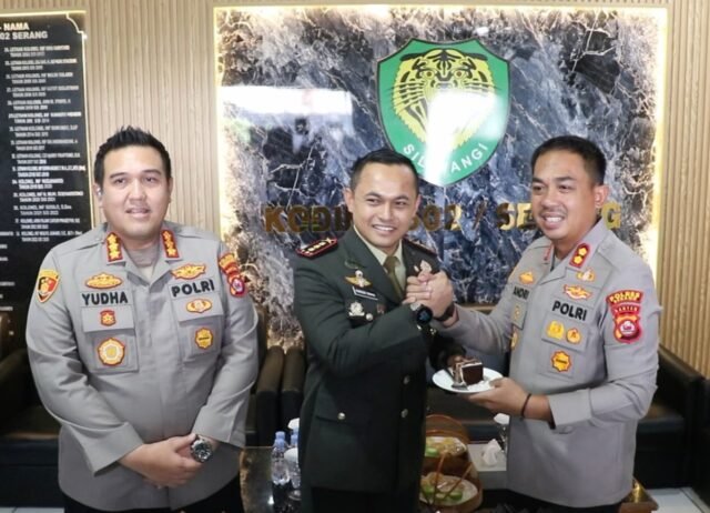 Kapolres dan Kapolresta Serang Sambangi Kodim, Perkuat Sinergi TNI-Polri