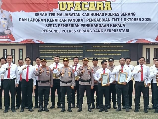 Kapolres Serang Beri Penghargaan kepada Pengungkap Kasus Menonjol