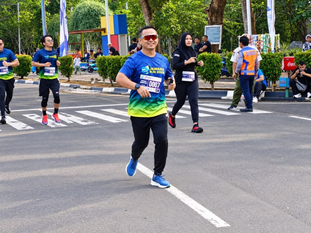 Dandim 0602/Serang Ikut Festival Lari di KP3B, Dorong Gaya Hidup Sehat