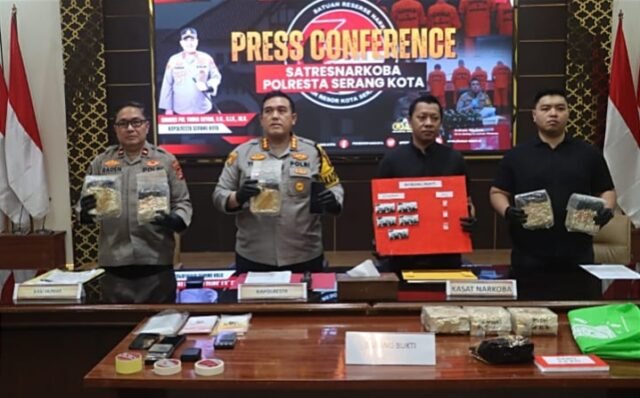 Polresta Serang Kota Sita 8,8 Kilogram Sabu Senilai Rp 8,8 Miliar